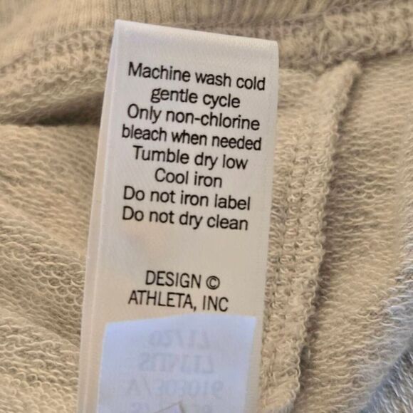 Athleta Womens Cross Hem Sleeveless Stretch Carefree Tee Dress Light Gray Small - Picture 11 of 13